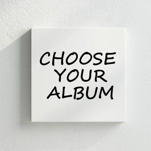 Personalisiere dein Albumcover, Album Cover Print, Musik Kunst - Eingewickelte, gerahmte Leinwand - Wanddekoration, Jedes Foto auf Leinwand