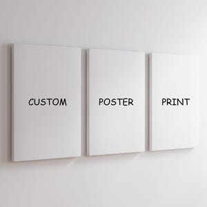 Custom Your Poster Movie Music Canvas Print Wall Art, Living for Living Room Bedroom Home Decor Office Decorations, Ready To Hang
