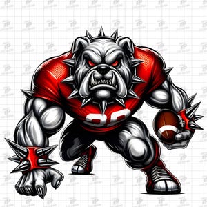 Bulldogs PNG, Viral PNG File for Crafters, Bulldog Mascot Png, Bulldog Football Png, Football Sublimation Designs Png, Digital Download