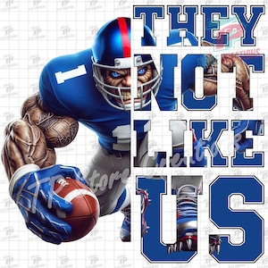 Giants Football PNG, Giants They Not Like Us Png, Giants School Spirit Mascot Png, Giants Mascot Png, Mascot and Colors are Customizable