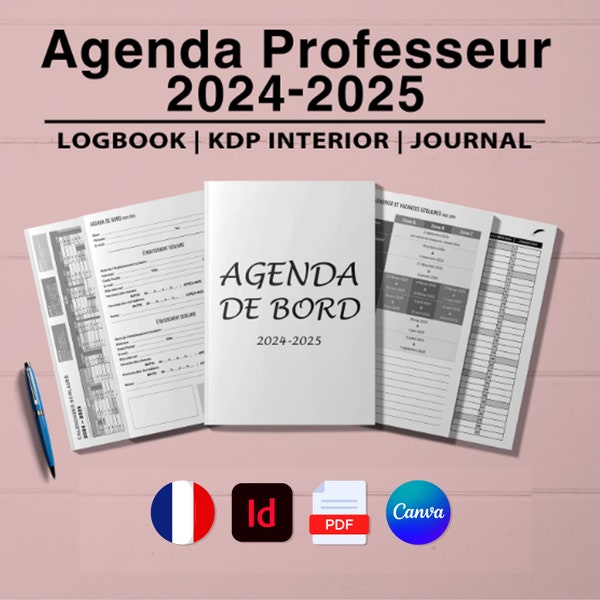 Planificateur 2024 2025 français Etsy France