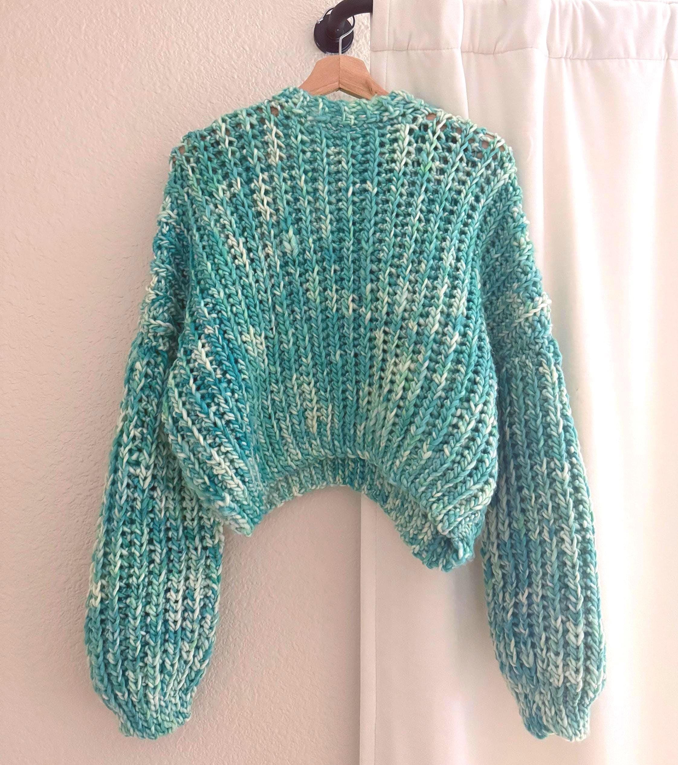 Crochet Chunky "Knit" Sweater Pattern: Beginner Friendly