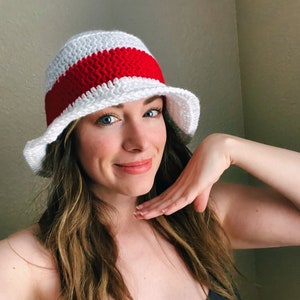 Crochet Stripe Bucket Hat PATTERN: Easy Beginner DIY (PDF Digital Download)