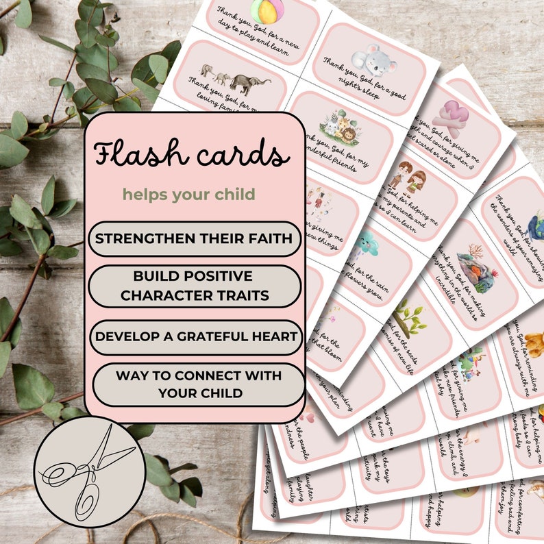 Bible Flash Cards for Kids Printable Bible Scriptures Printable Bible