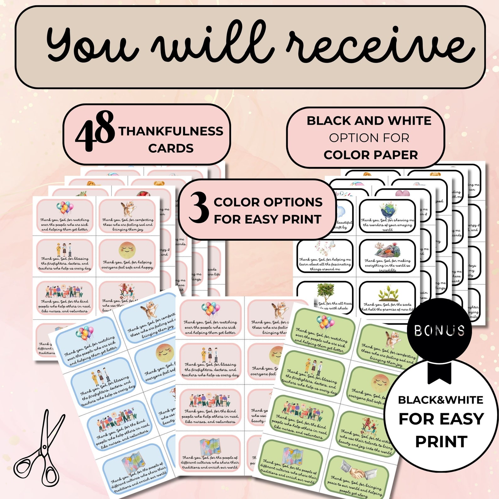 Bible Flash Cards for Kids Printable Bible Scriptures Printable Bible ...