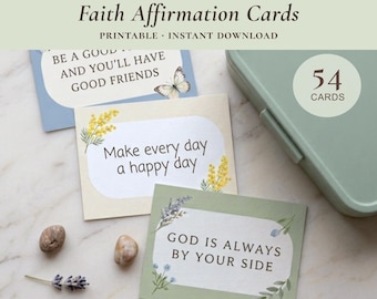 Faith Affirmations Printable Lunchbox Notes From Mom Back To School Gifts Christian Encouragement Cards Kids Quiet Luxury Mindfulness