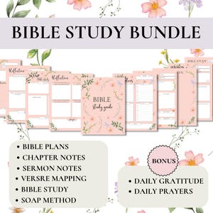 Bible Study Guide Bundle Christian Digital Products Scripture Planner Group Biblical Research Christian Printable Bible Learning Sources