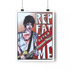 Richey Edwards Giclée Print - Manic Street Preachers Arte, pôster, decoração de parede, presente musical, decoração de home office