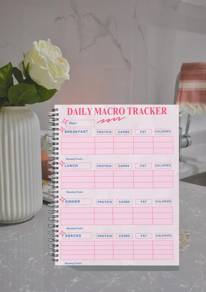 Daily Macro & Calorie Tracker | Printable Download - Etsy