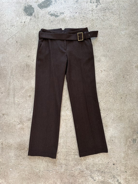 Vintage Dolce & Gabbana 'Burberry' Tartan Wool Trousers Size W33 main image 0