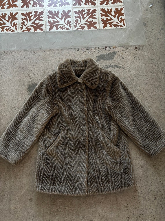 Faux Fur Jacket - Medium