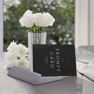 Poesie Journal Prompt Karte