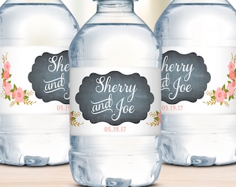 Water Bottle Labels, Wedding Welcome Bags, Unique Wedding Favors, Rustic Wedding, Waterproof Labels, Destination Weddings, Wedding Stickers
