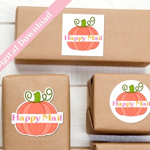 fall happy mail stickers