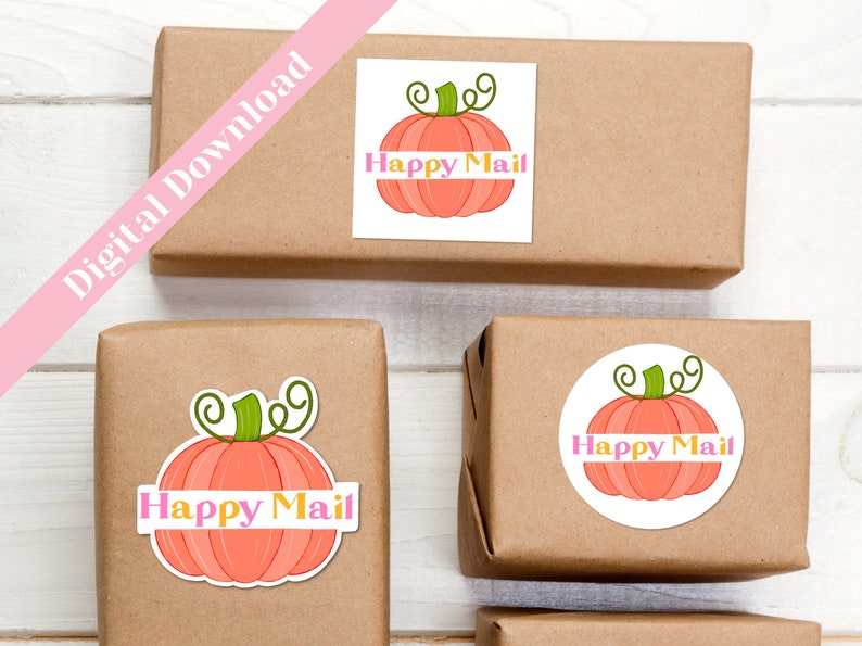 fall happy mail stickers