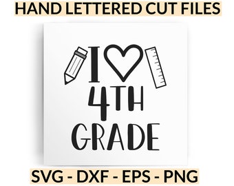 Fourth Grade Teacher SVG, 4th Grade Teacher Gift, Cut Files, Grade Level png, Teacher Shirt svg, Grade Level svg, Grade Level Teacher svg