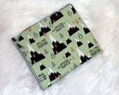Mountains Receiving Blanket - Adventure Awaits Cotton Flannel Swaddle Blanket - Baby Boy Blanket - Baby Shower Gift - Be Brave Blanket