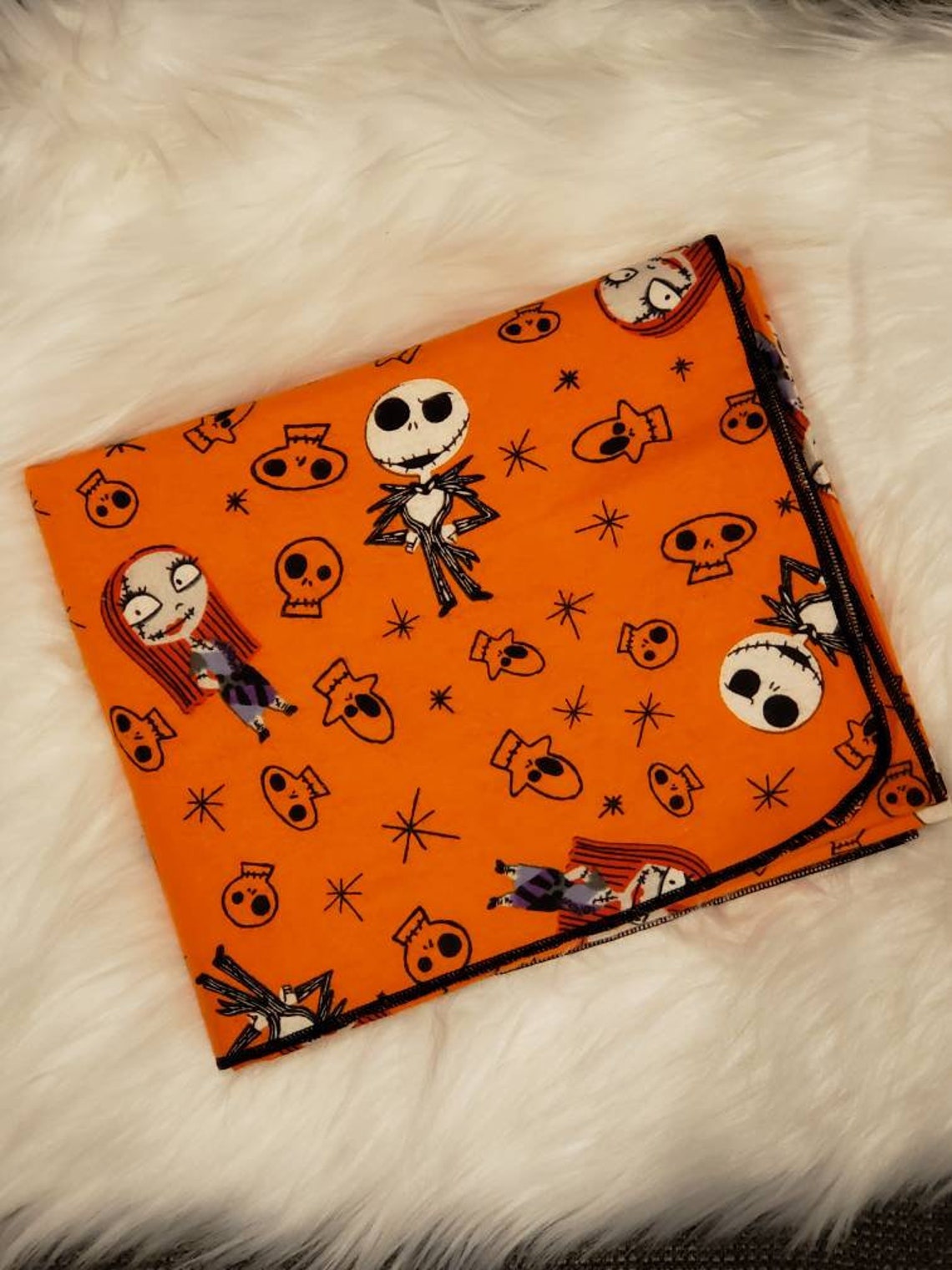 Jack Skellington Baby Blanket Nightmare Before Christmas Etsy