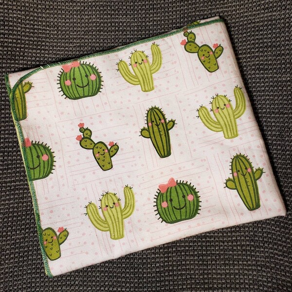 Cactus Baby Blanket - Baby Boy Girl Flannel Swaddle Blanket - Desert Baby Blanket - Baby Photo Prop - Desert Cactus Nursery - Baby Gift
