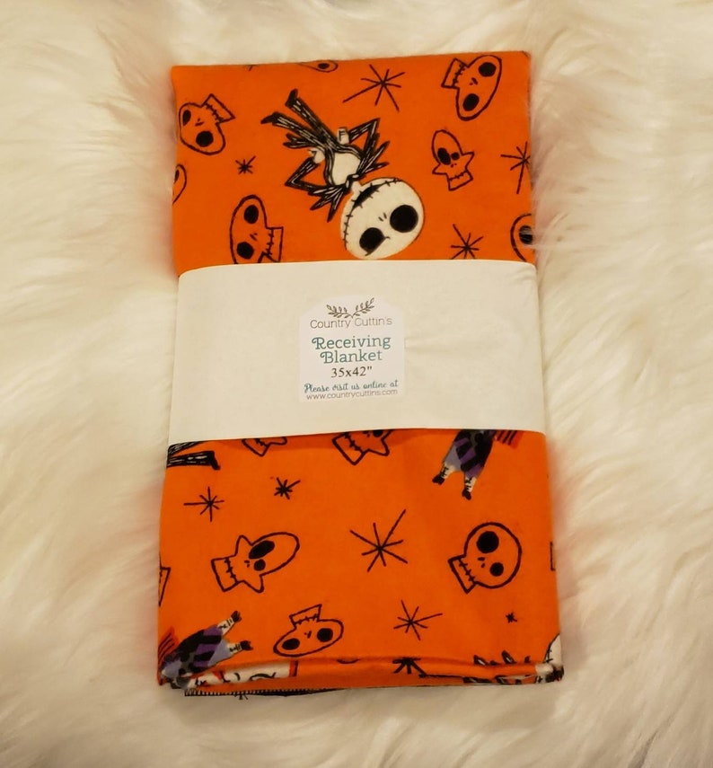 Jack Skellington Baby Blanket Nightmare Before Christmas Etsy