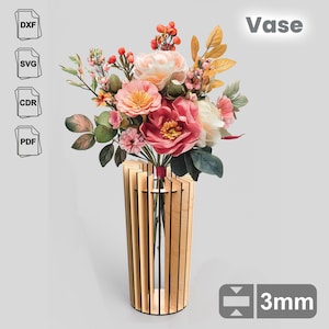 Vase, Layout für Laserschnitt