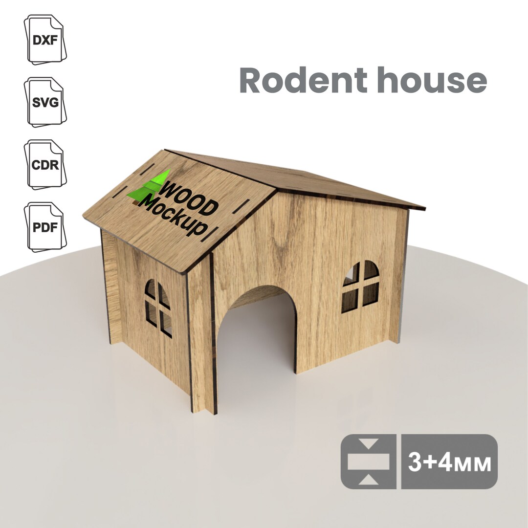 Rodent House, Pet House, Laser Cut Layout - Etsy