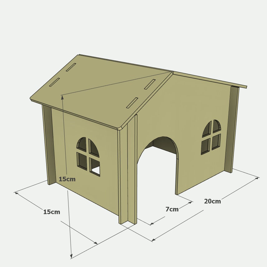 Rodent House, Pet House, Laser Cut Layout - Etsy