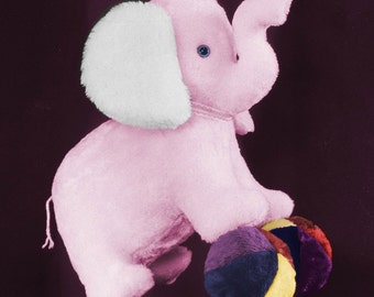 Sewing Pattern for a Giant Elephant and Ball Stuffed Animal Pattern Design from Fantasy Creations