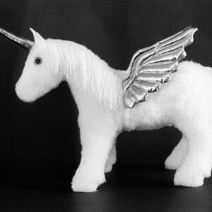 Combined 2 Sewing Patterns Make both Mother and Baby Pegasus Unicorn or Horse Soft Sculpture Design from Fantasy Creations image 2