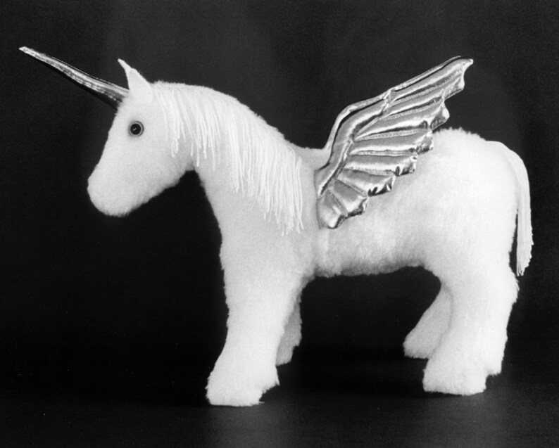 Combined 2 Sewing Patterns Make both Mother and Baby Pegasus Unicorn or Horse Soft Sculpture Design from Fantasy Creations image 2