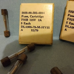 vintage fuse cartridges 2 Circa 1979-1981 image 2