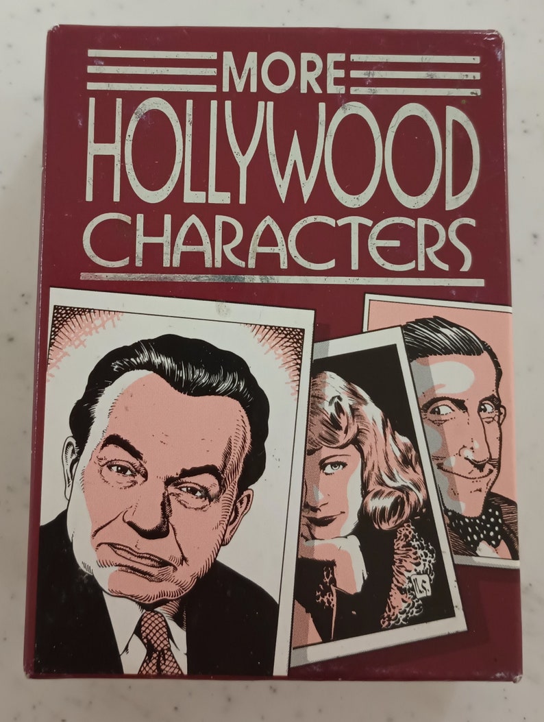 Hollywood character cards second edition 1990s vintage image 1