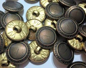 Antique Brooks Brothers brass replacement sewing buttons