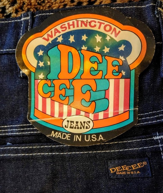 DEE CEE denim jeans vintage 1970s brand new with … - image 3