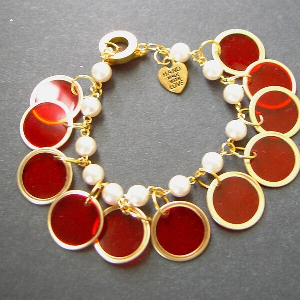 BINGO- Repurposed charm bracelet