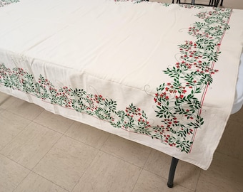 Designer Vera vintage tablecloth cotton 1980s