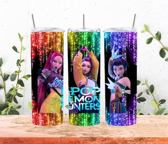 K-Pop Demon Hunter Tumbler Wrap, Sublimation PNG (Digital Download)