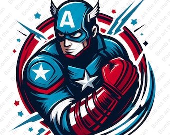 Captain America clipart, Captain America png, super hero clipart, instant download