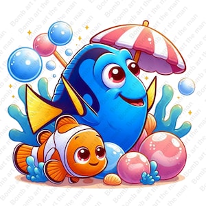 Findet Nemo Clipart, Nemo und Dory png, transparentes Design