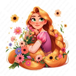Tangled clipart, tangled png, rapunzel png, rapunzel clipart, Princess rapunzel png, instant download