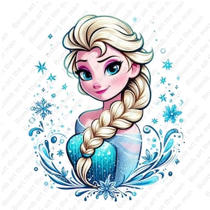 princess elsa clipart, frozen princess clipart, elsa png, frozen png, instant download