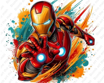 İron man Clipart, İron man png, Superheld Clipart, Superheld png, sofort Download