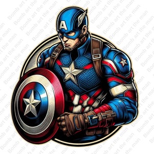 Captain America clipart, Captain America png, super hero clipart, instant download