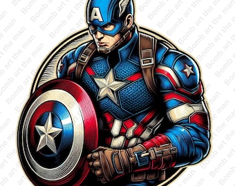 Captain America clipart, Captain America png, super hero clipart, instant download