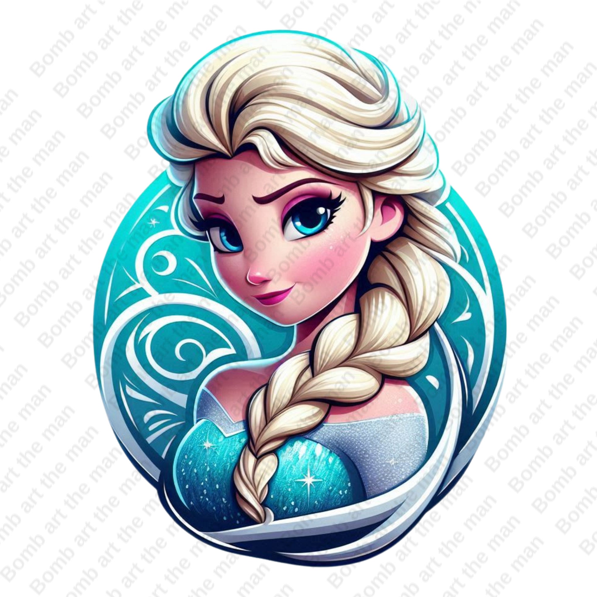 frozen princess clipart, princess elsa clipart, elsa png, frozen png, instant download