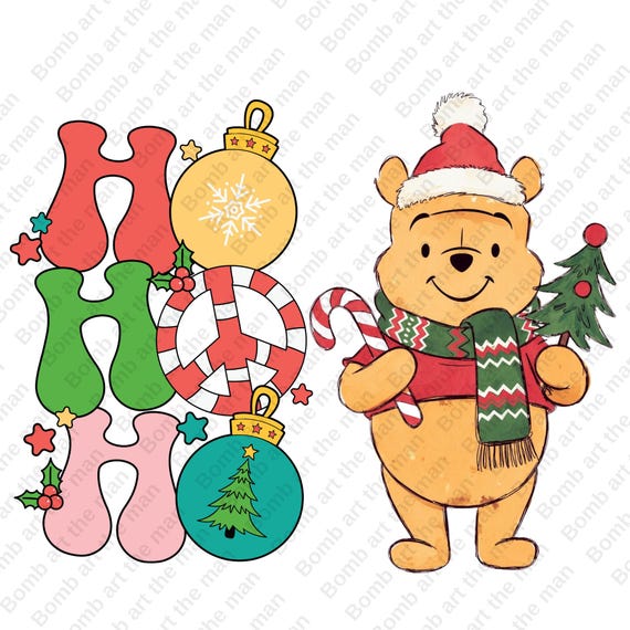 くまのプーさんのクリスマス クリップアート、くまのプーさんの PNG