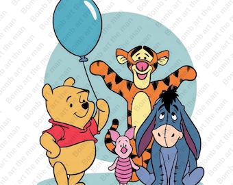 くまのプーさんの夏のクリップアート、くまのプーさんのpng、漫画の