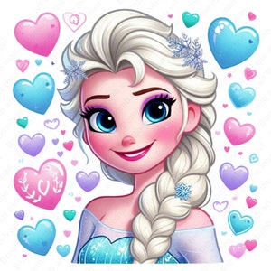 frozen princess clipart, princess elsa clipart, elsa png, frozen png, instant download