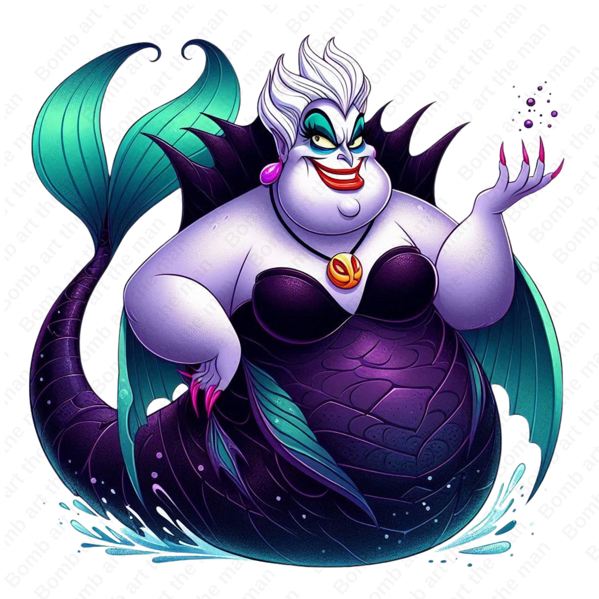 Villain Ursula Clipart, Princess Ariel Png, Sea Witch Png, the