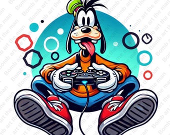 Goofy cute clipart, Ggoofy png, cute cartoon characters, transparent design, instant download